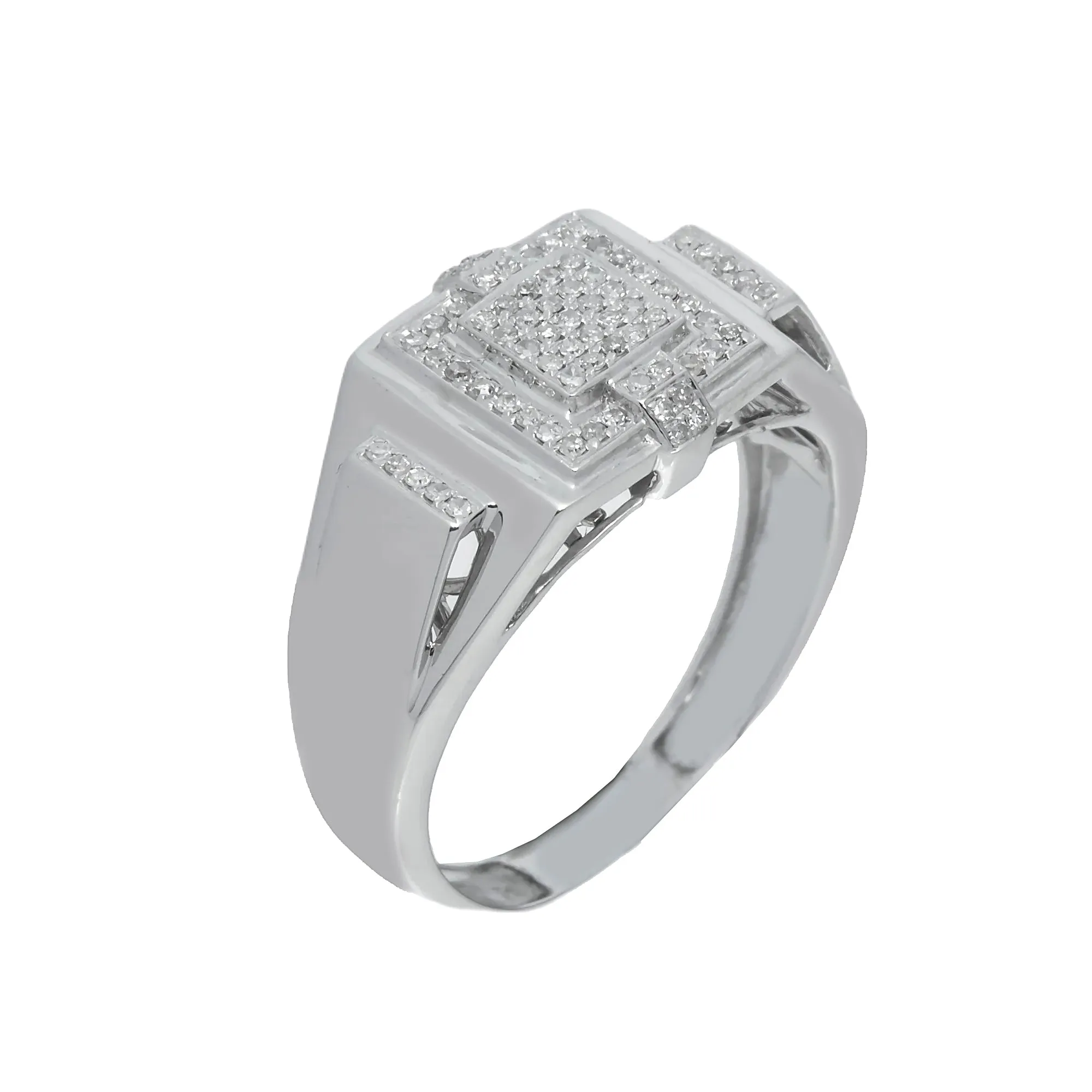 10k Invisible Diamond Ring 0.35ctw
