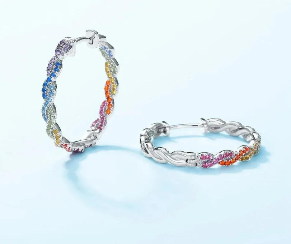 925 Sterling Silver Hoop Earrings