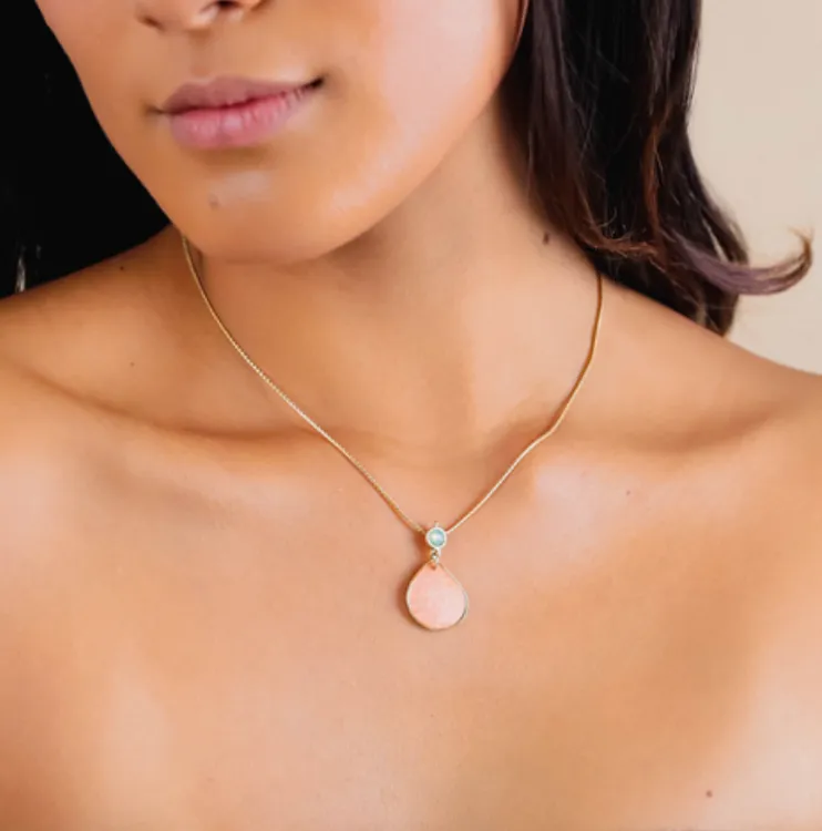 AURORE Laminated Pendant Necklace