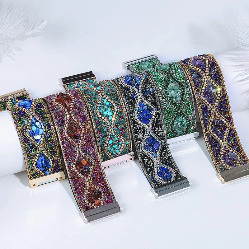 Boho Handmade Rhinestone Bracelet