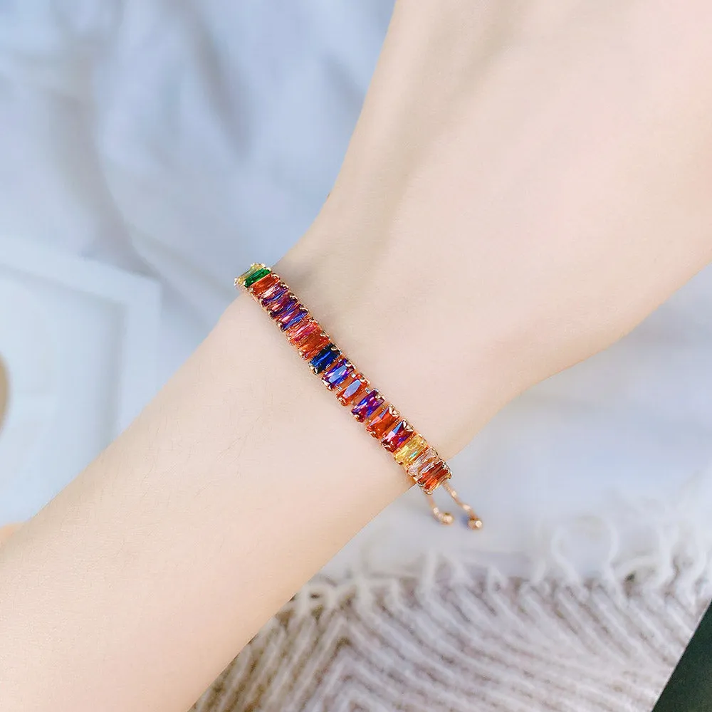Boho Rainbow Tennis Bracelets