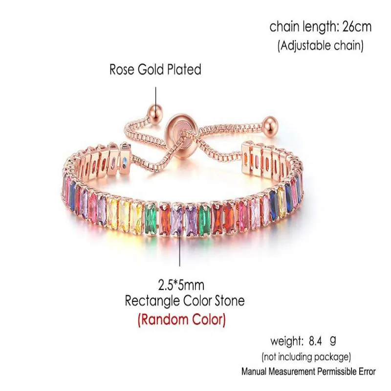 Boho Rainbow Tennis Bracelets