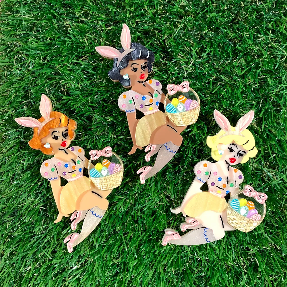 Bunny Belle Easter Brooch