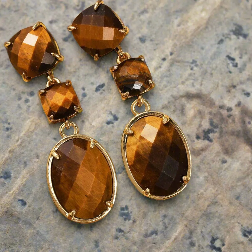 Classic Gemstone Drop Earrings