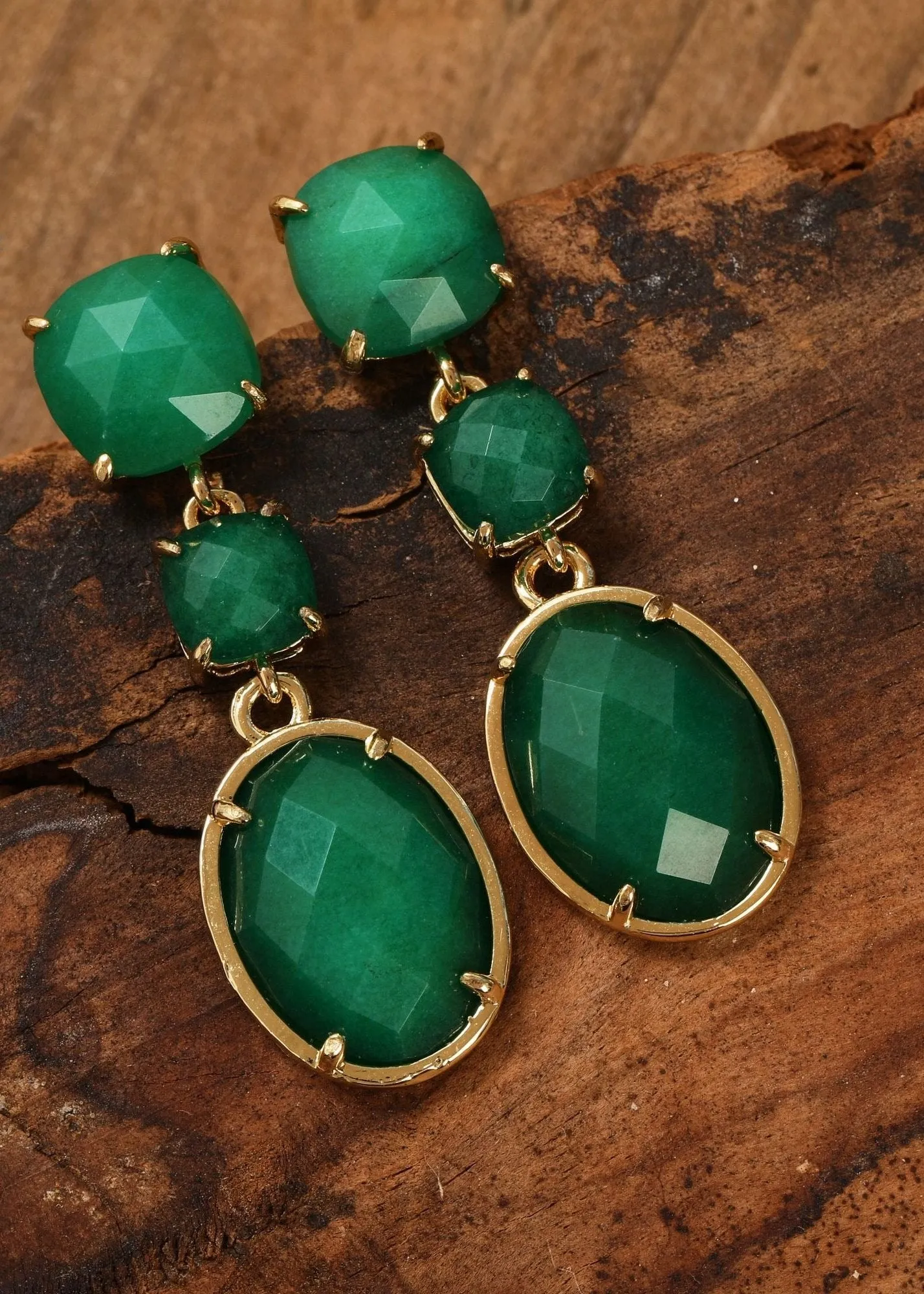 Classic Gemstone Drop Earrings