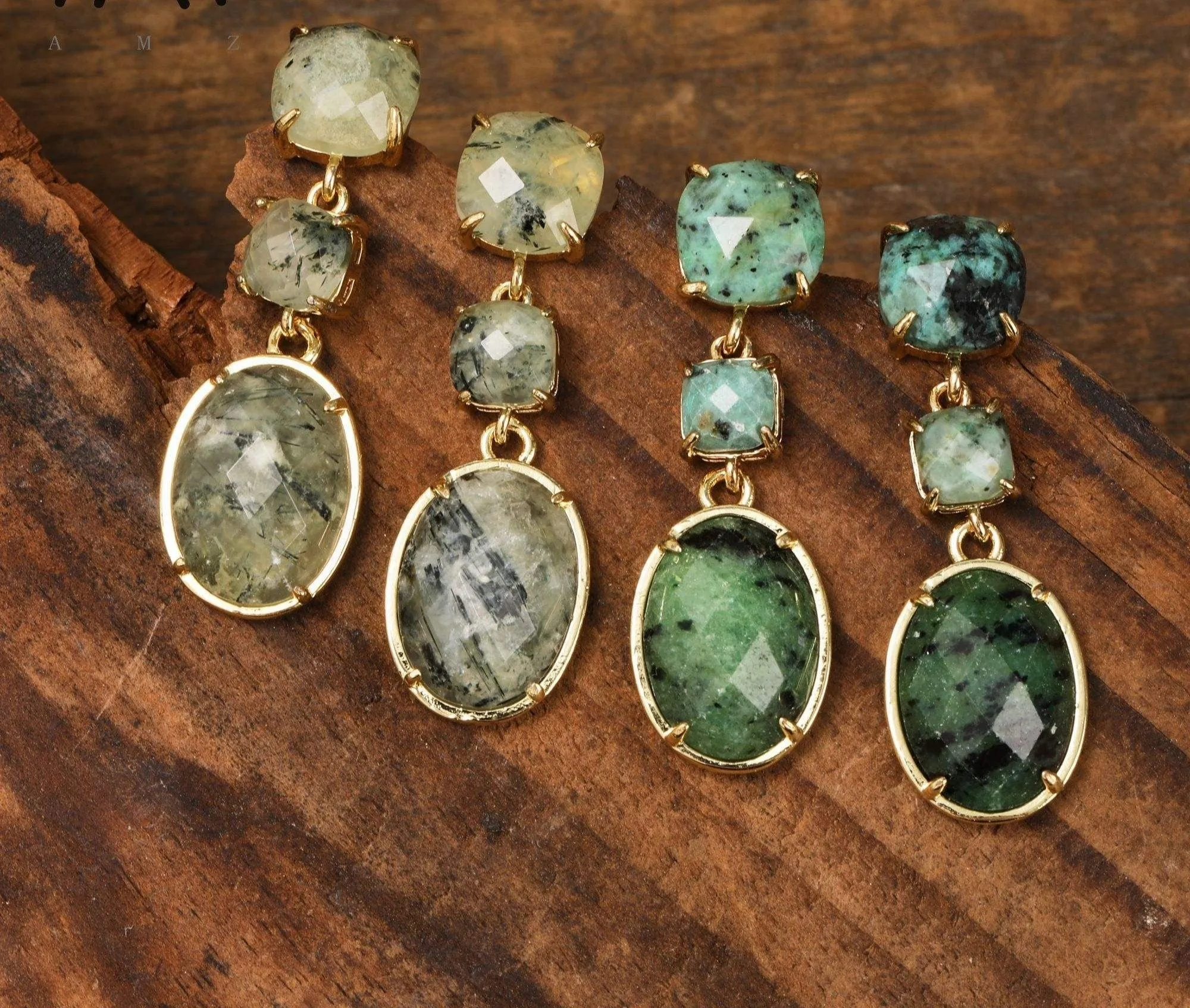 Classic Gemstone Drop Earrings