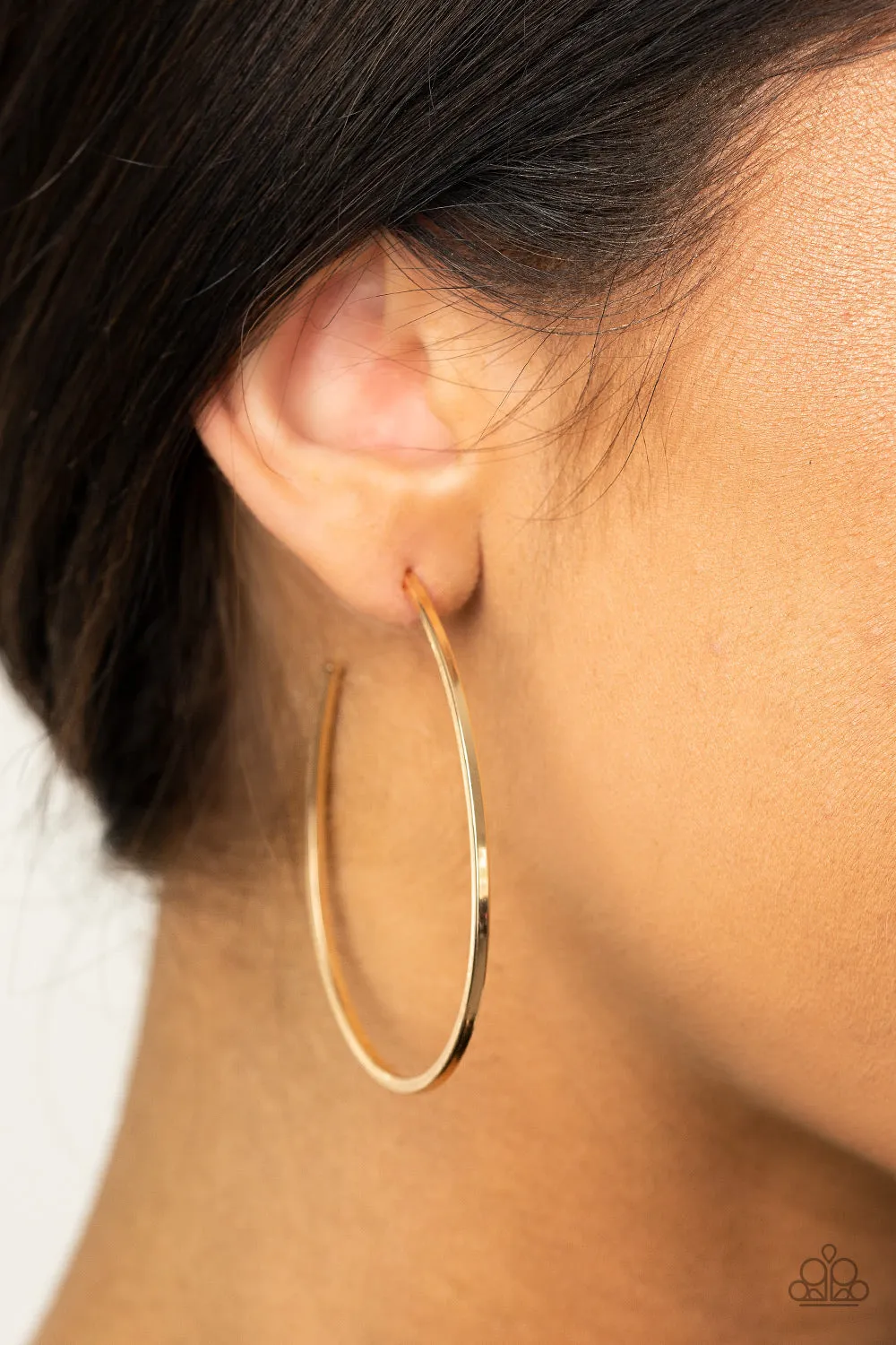 Cool Curves - Gold Earring
