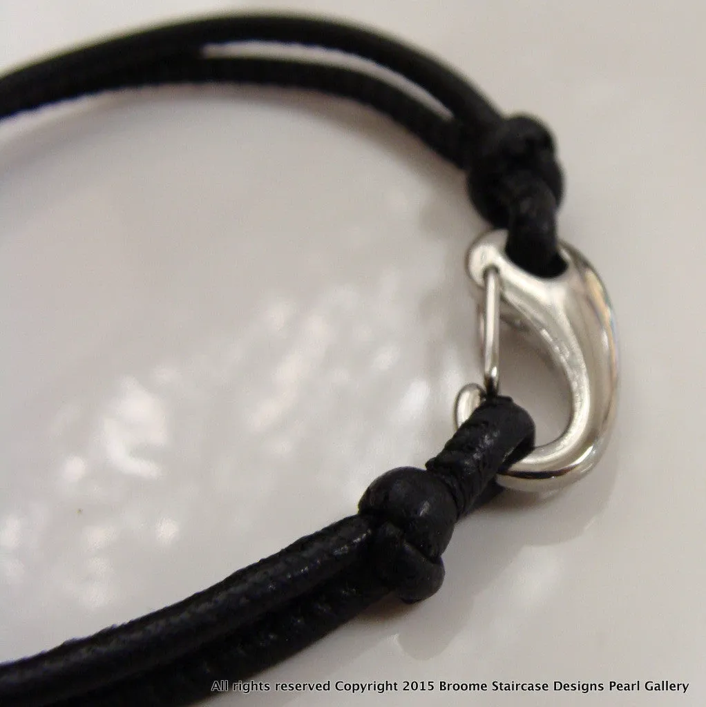 Cultured South Sea Pearl leather Bracelet