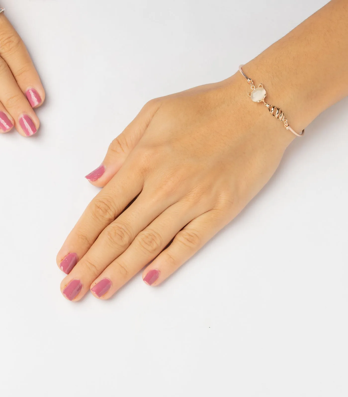 Cute Cat Bracelet (Brass)