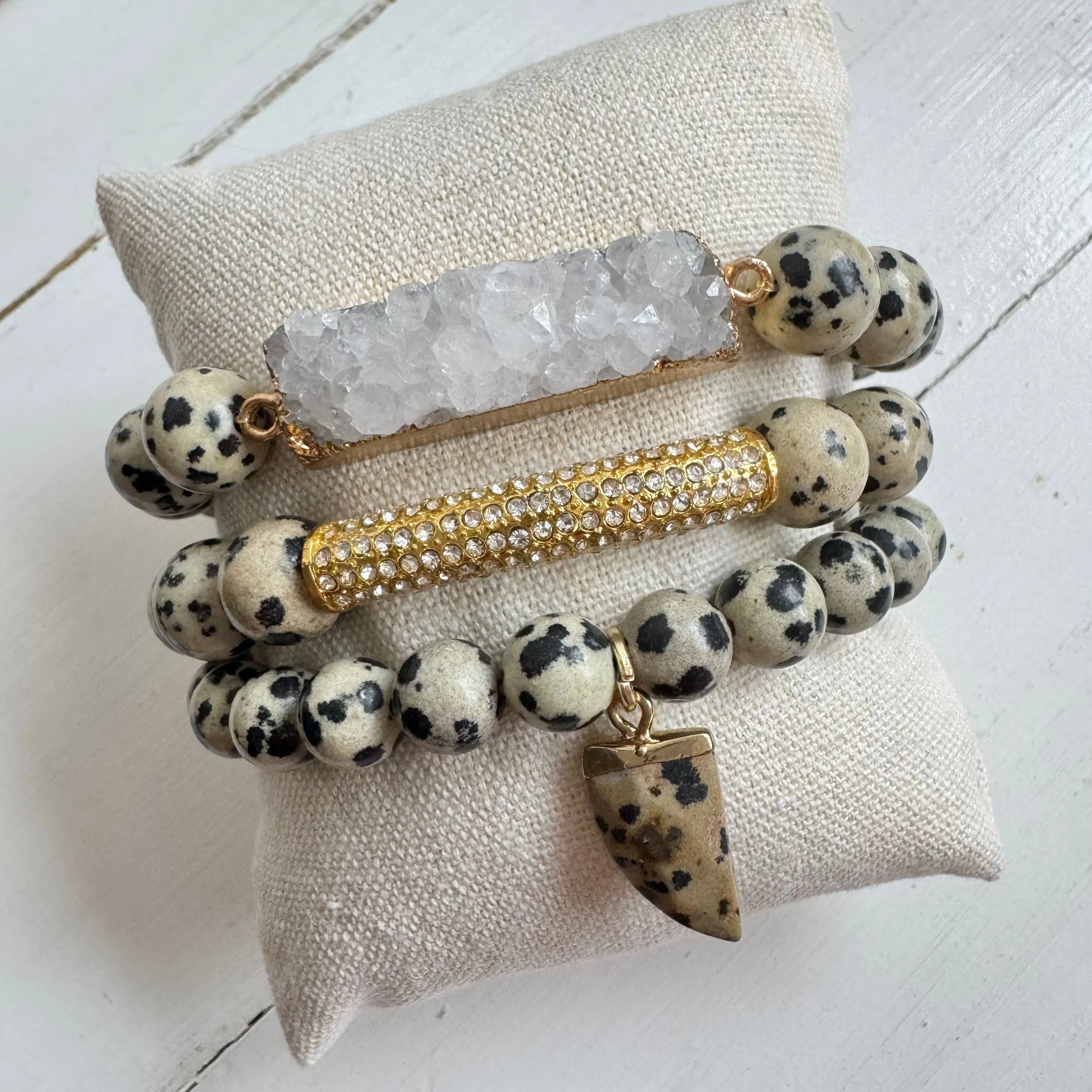 Dalmation ‘Haven’ Bracelet Set of 3