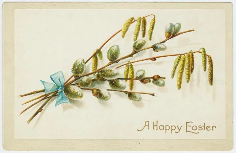 Digital Download "A Happy Easter" Easter Postcard (c.1910) - Instant Download Printable