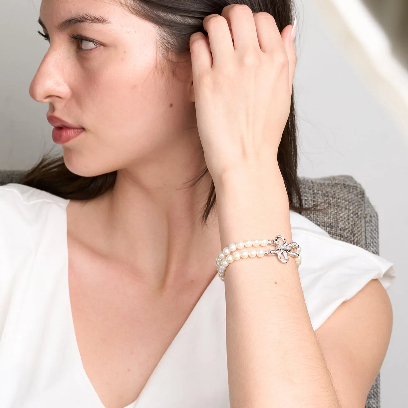 Elegant Freshwater Pearl Bracelet WB00006
