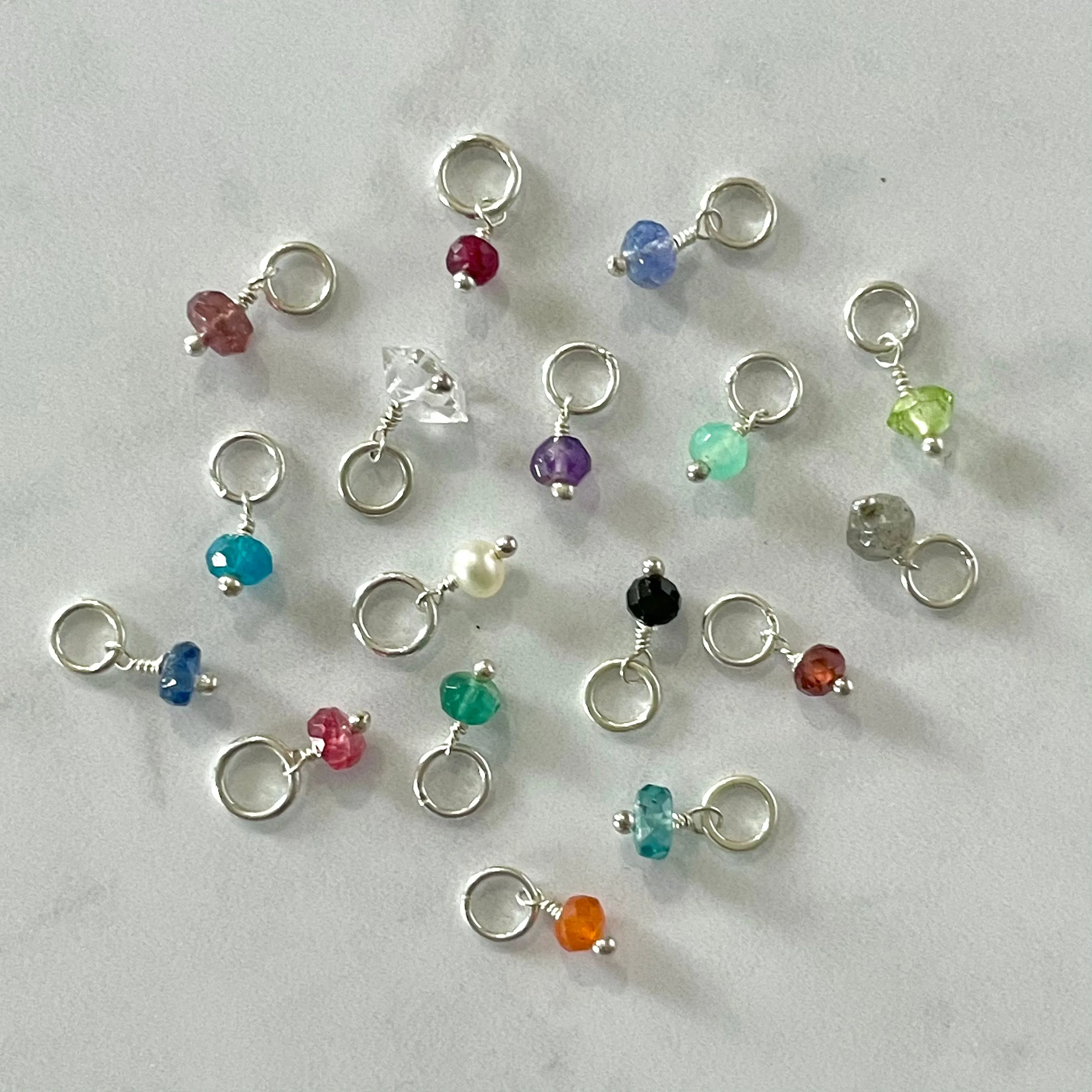 Gemstone Charm (Rondelle)
