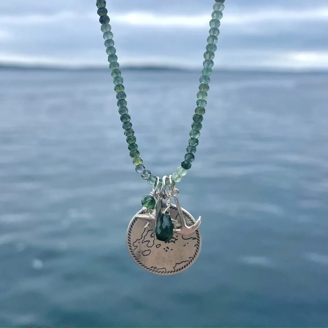 Gemstone Charm (Rondelle)