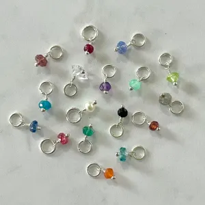 Gemstone Charm (Rondelle)
