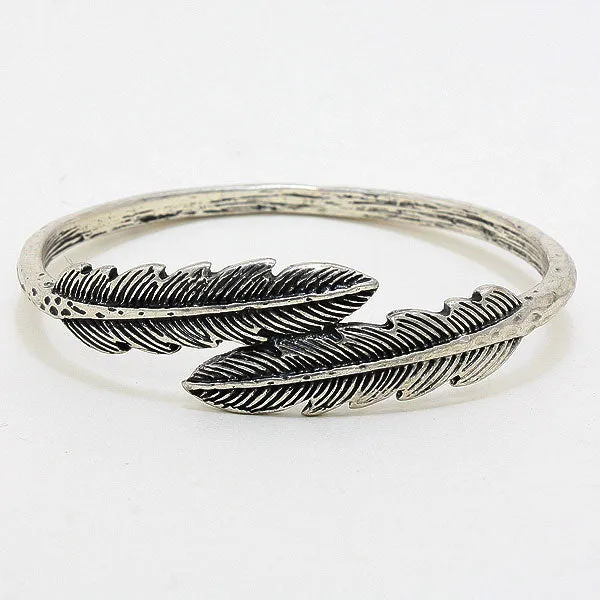 iLLASPARKZ Feather Bangle Bracelet