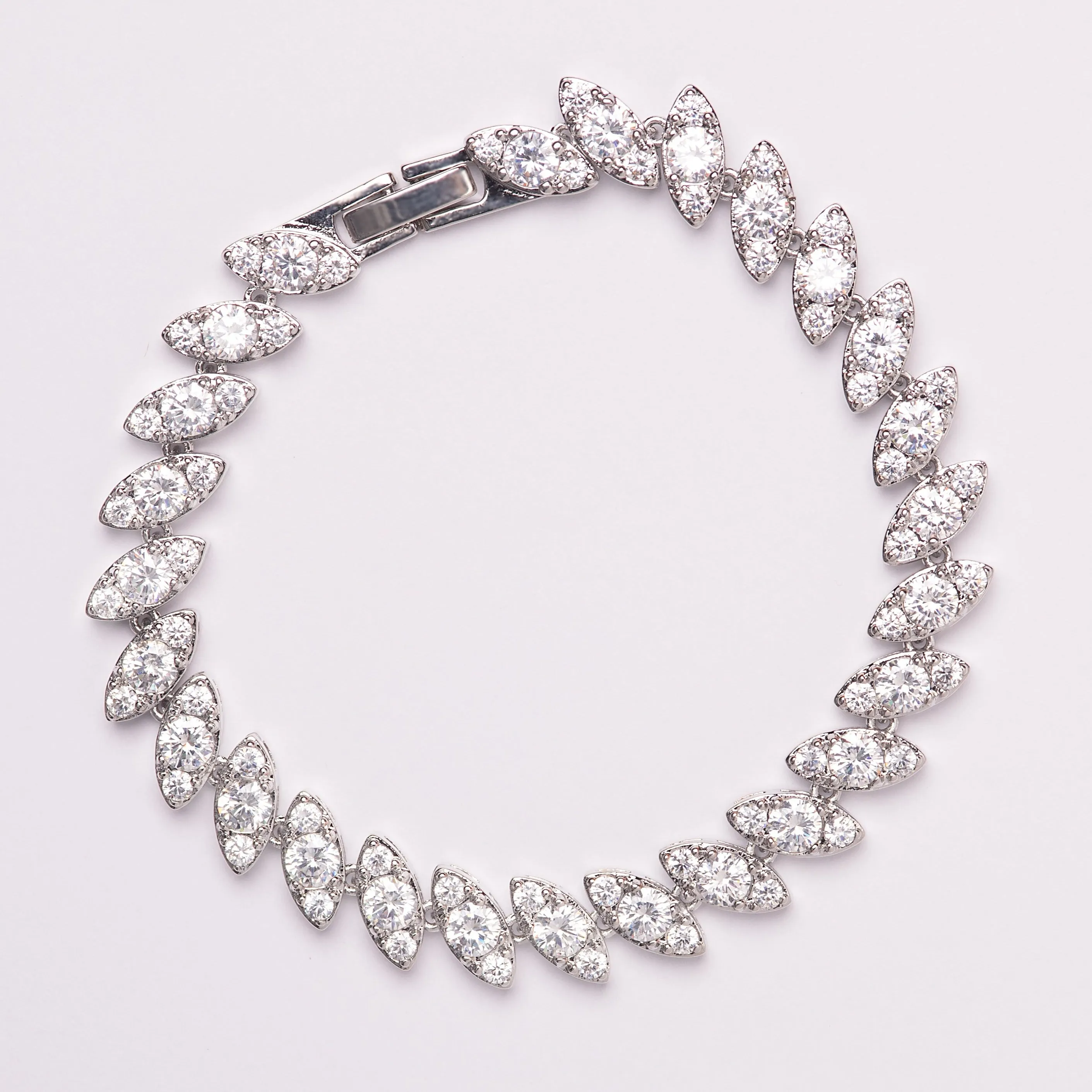 Iris Marquise Collar Crystal Bridal Bracelet