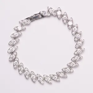 Iris Marquise Collar Crystal Bridal Bracelet