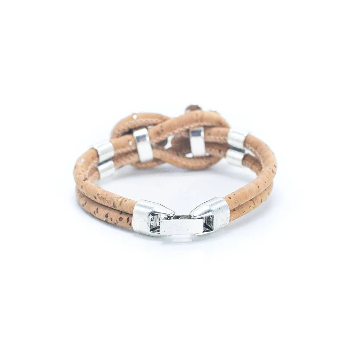 Natural cork with flower accessories beads handmade bracelet BR-226-MIX-5