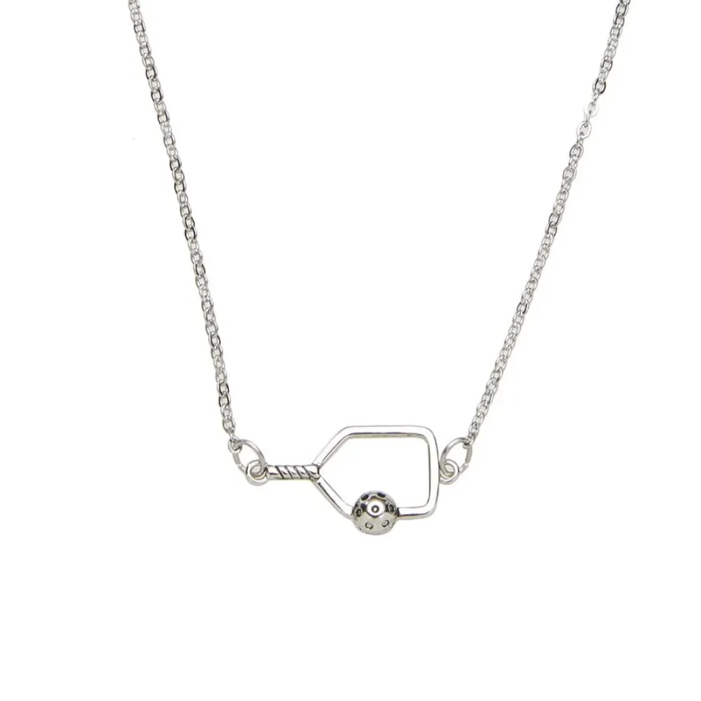 Pickleball Connector Charm Necklace- Pick Color