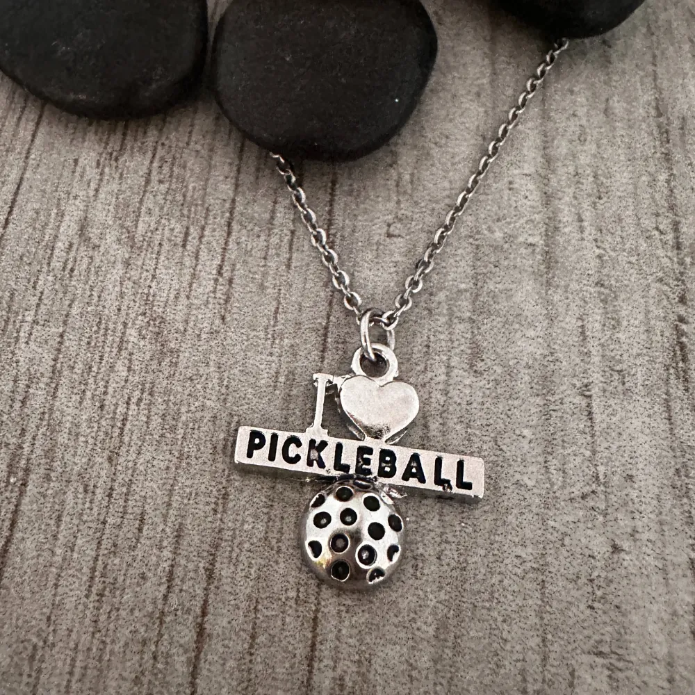Pickleball Love Charm Necklace