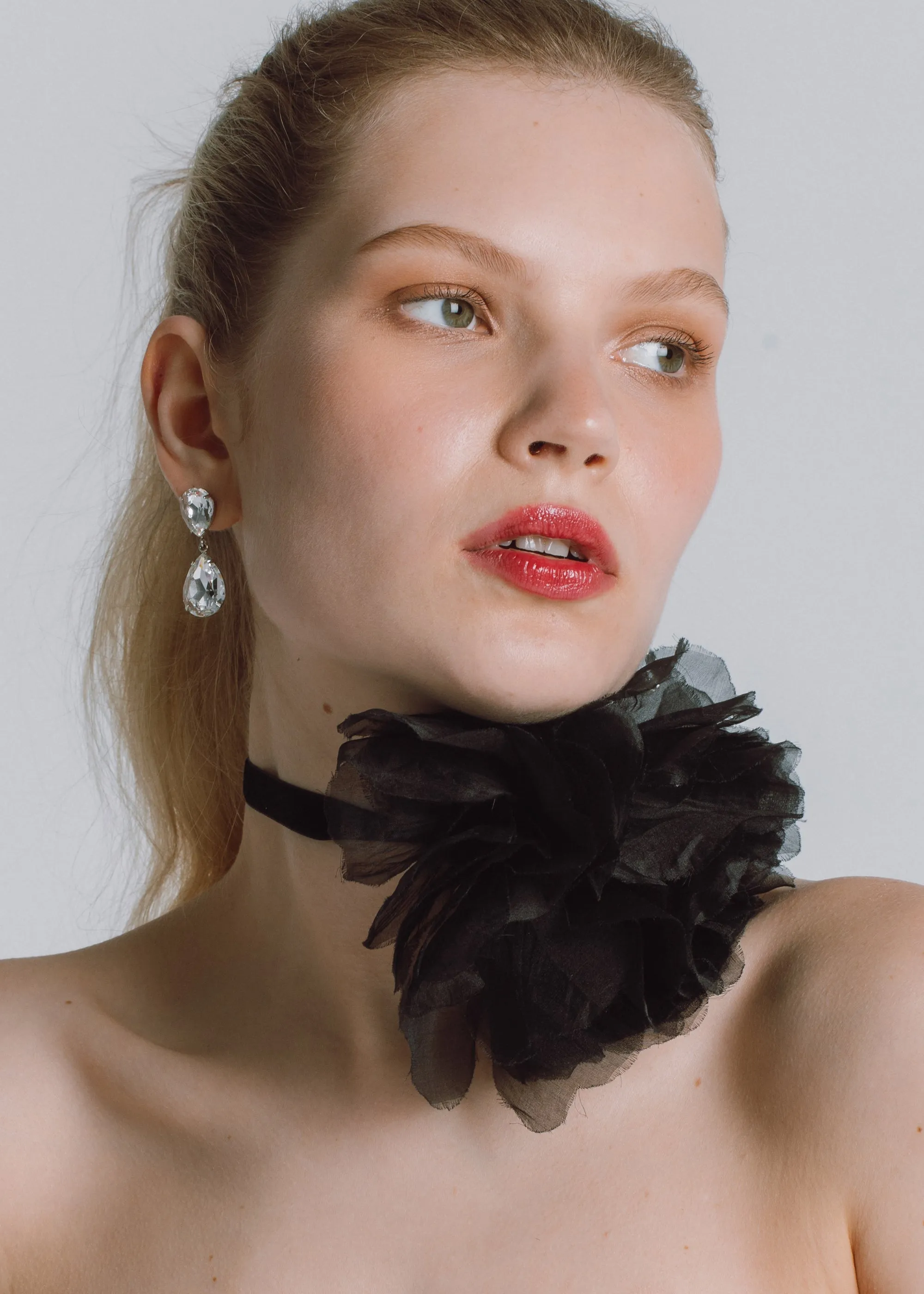 Rian Ribbon Tie -- Black
