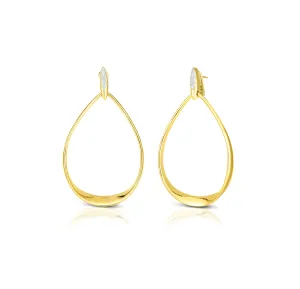 Roberto Coin Oro Classic 18K Yellow Gold Large Teardrop Earrings