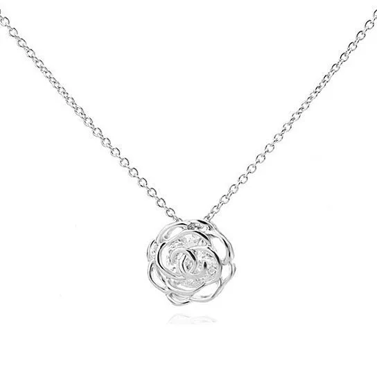 Rose Is A Rose Pendant And Chain 18kt Rose With 2ct CZ Bonus Free Earrings In White Yellow And Rose Gold Field