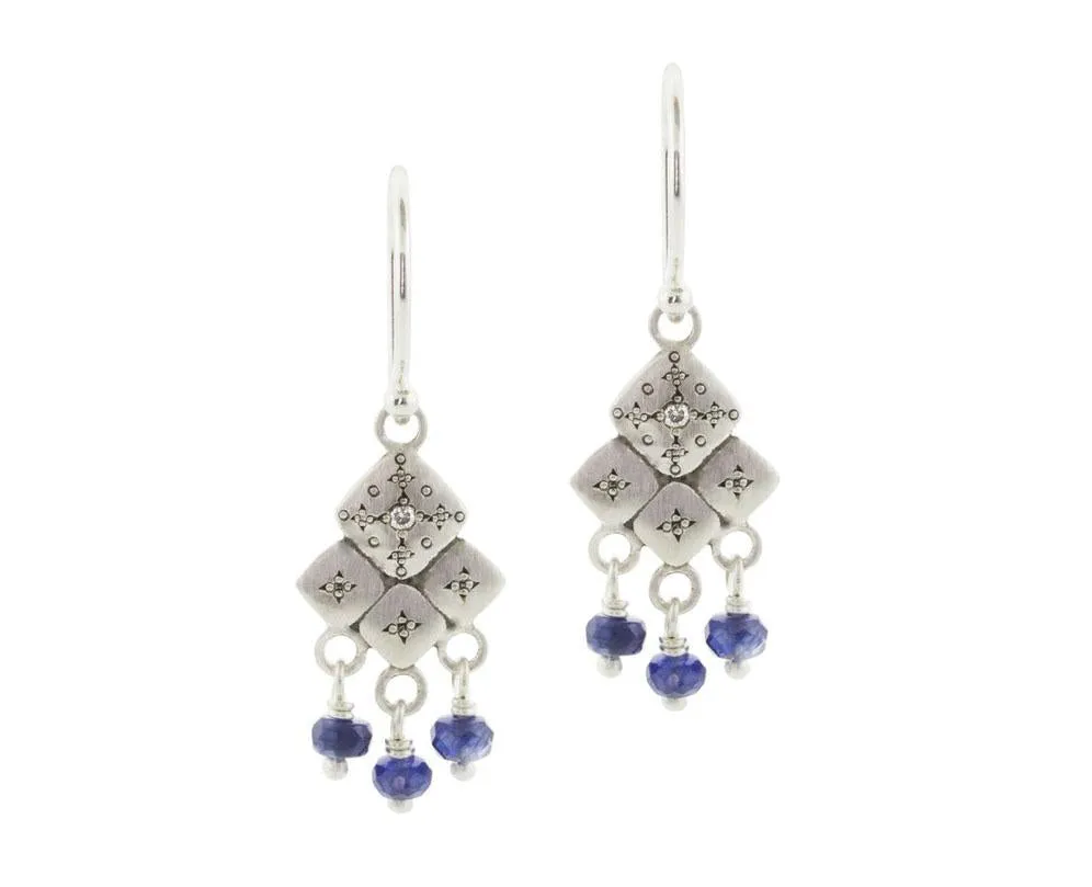 Sapphire Mosaic Earrings