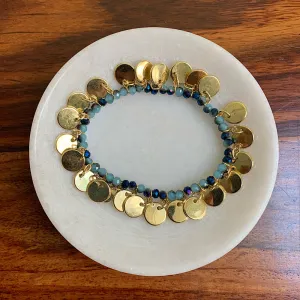 Sea Blue Hues Stacking Bracelet