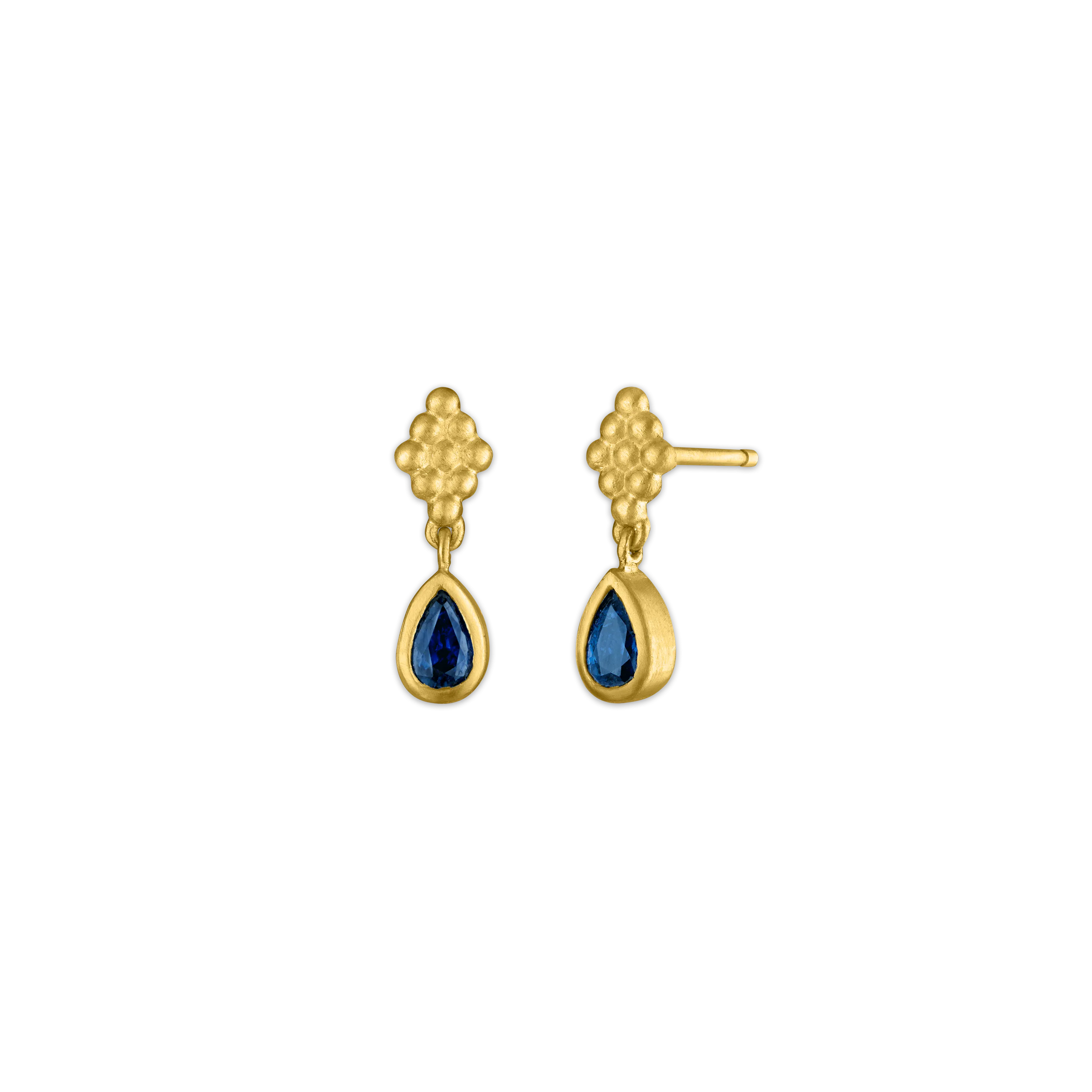 Small Blue Sapphire Nona Earrings
