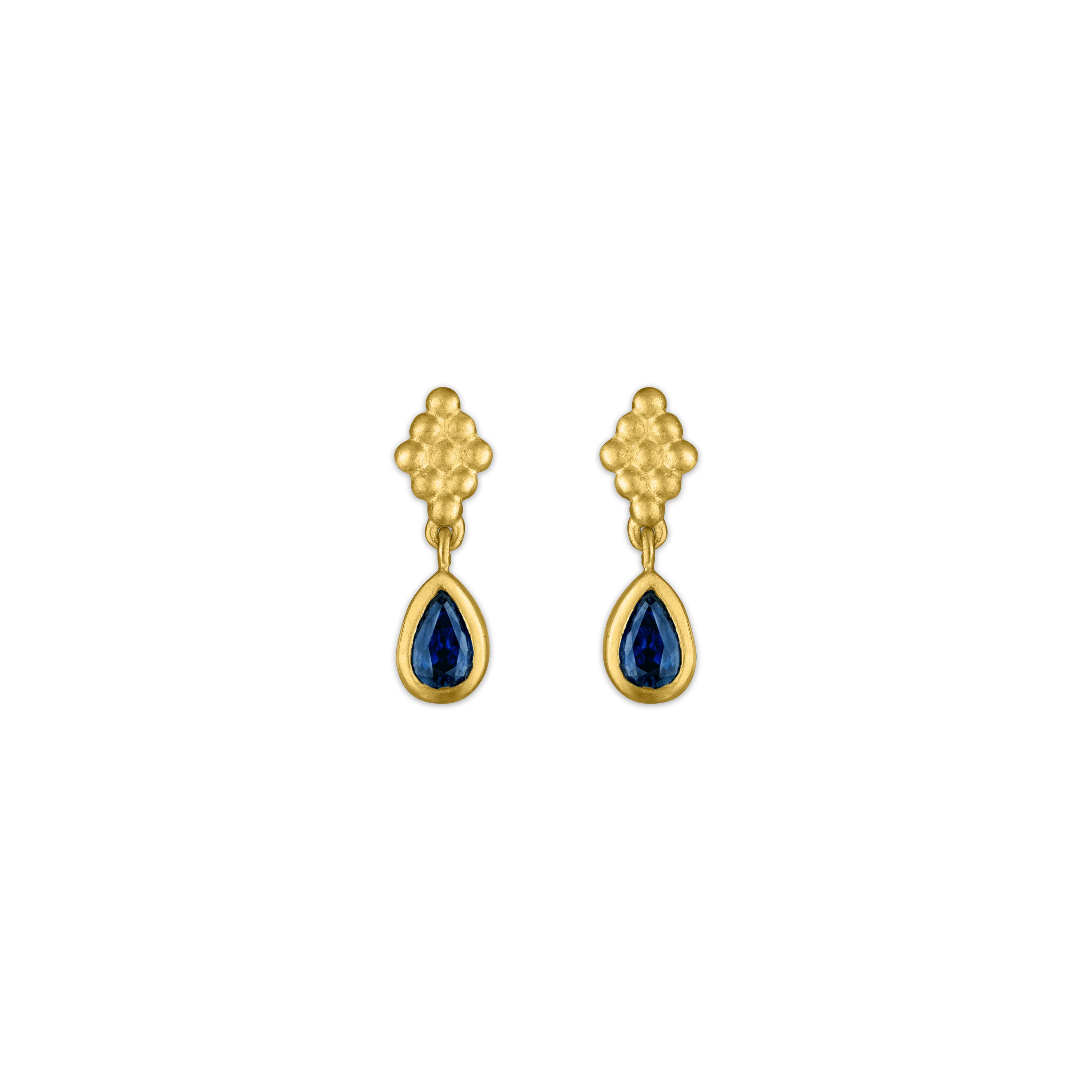 Small Blue Sapphire Nona Earrings