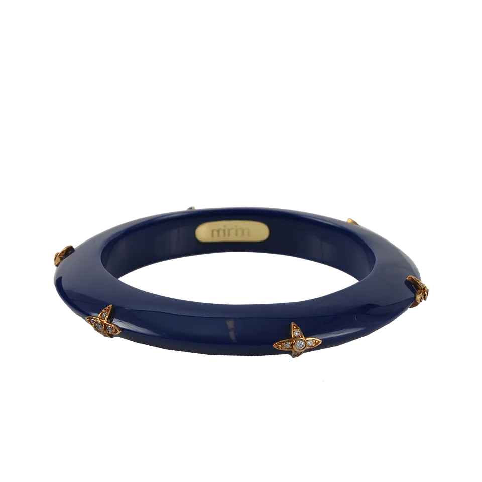 Starlet Navy Resin Bangle