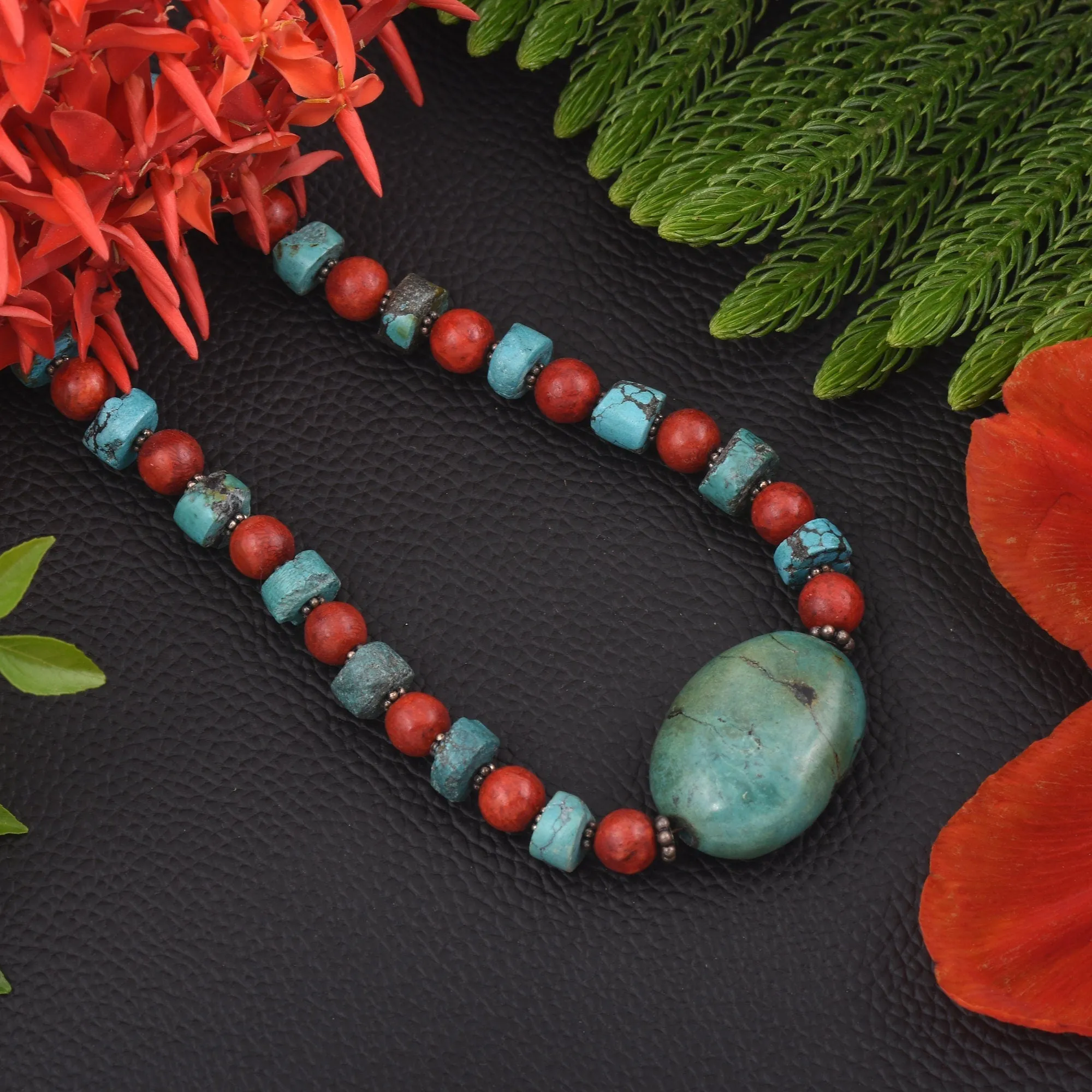 Turquoise Beaded Necklace