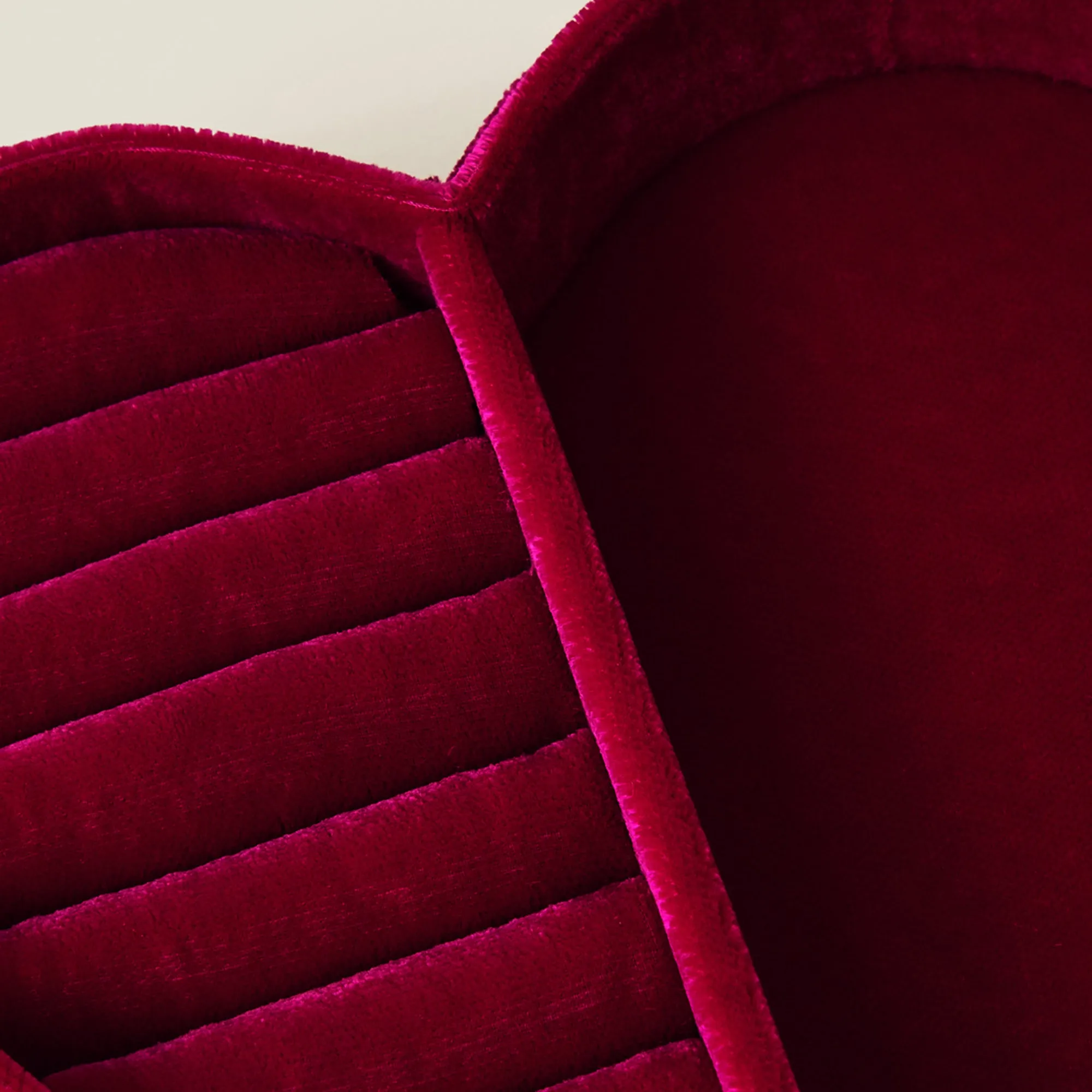 Velvet Heart Jewellery Box Pink