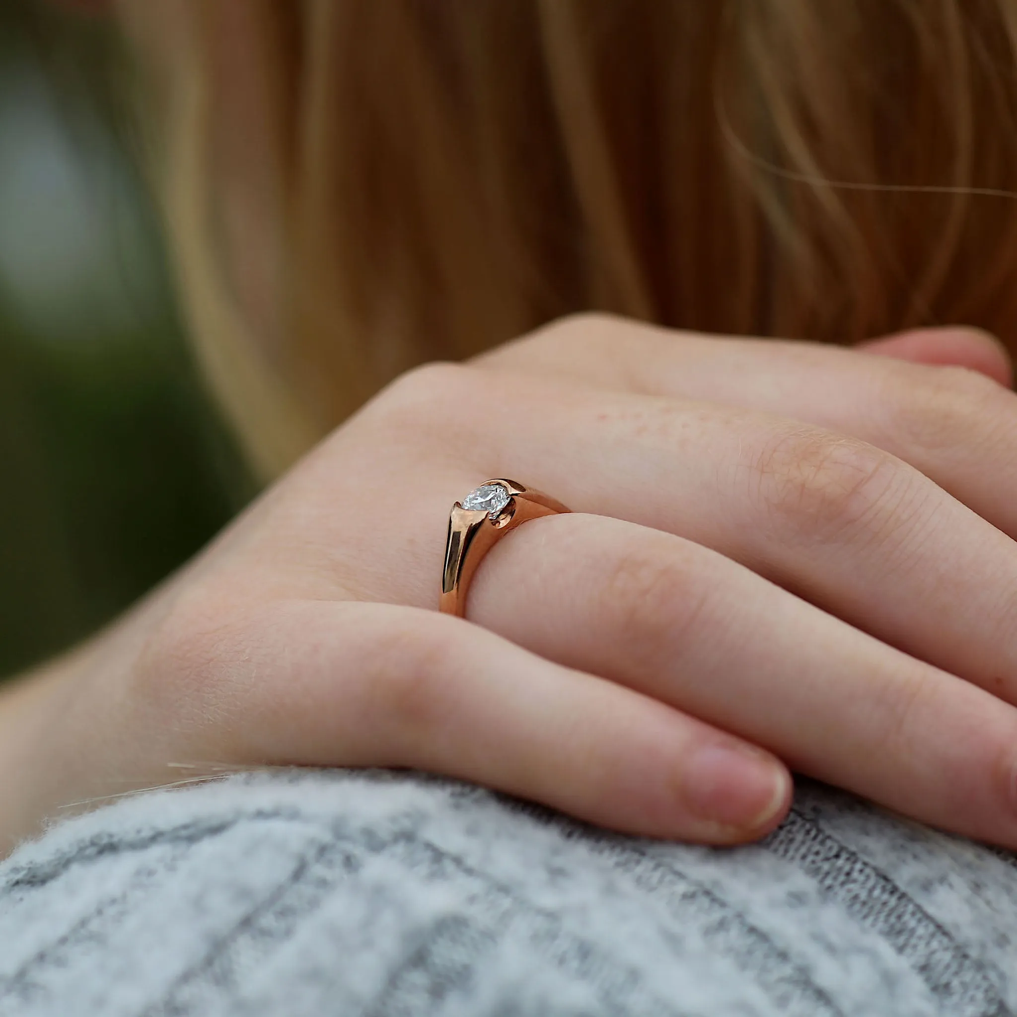 Venus 0.50ct Solitaire Diamond Ring in 9ct Rose Gold