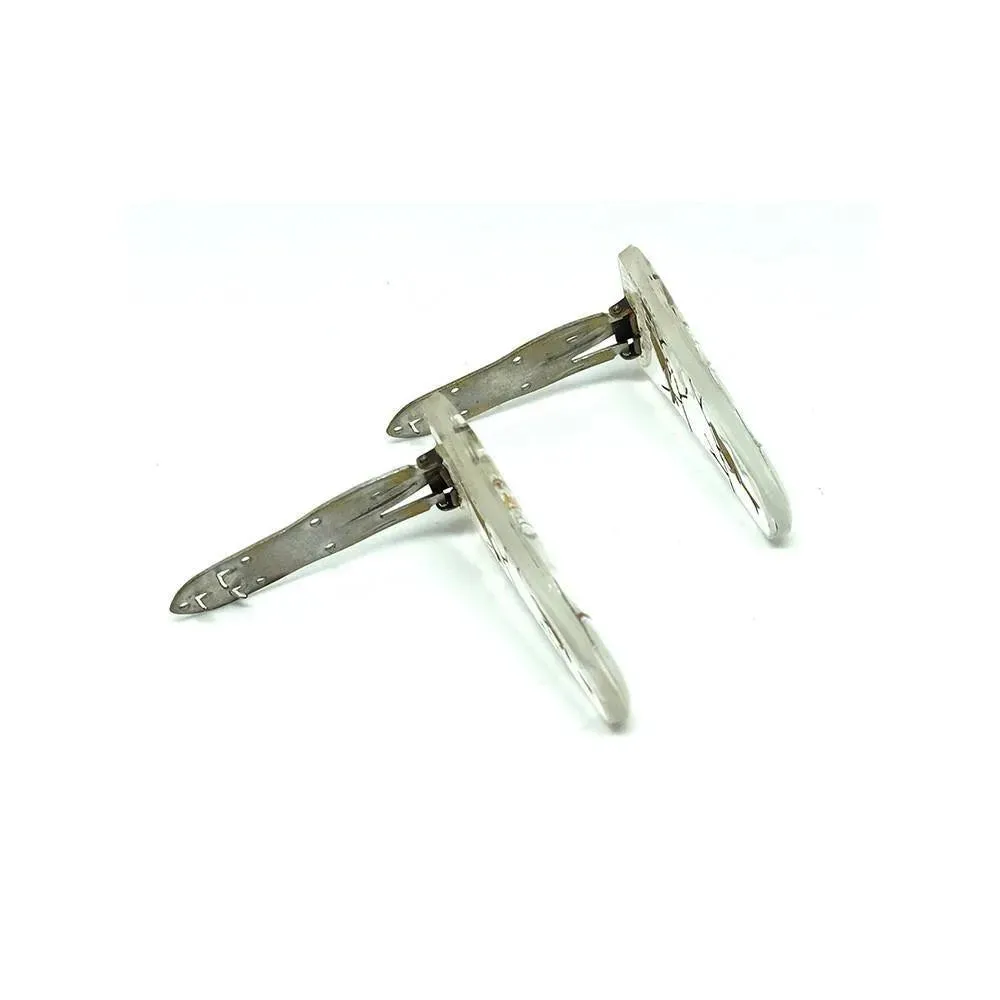 Vintage 1940s Bird Glass Dress Clips