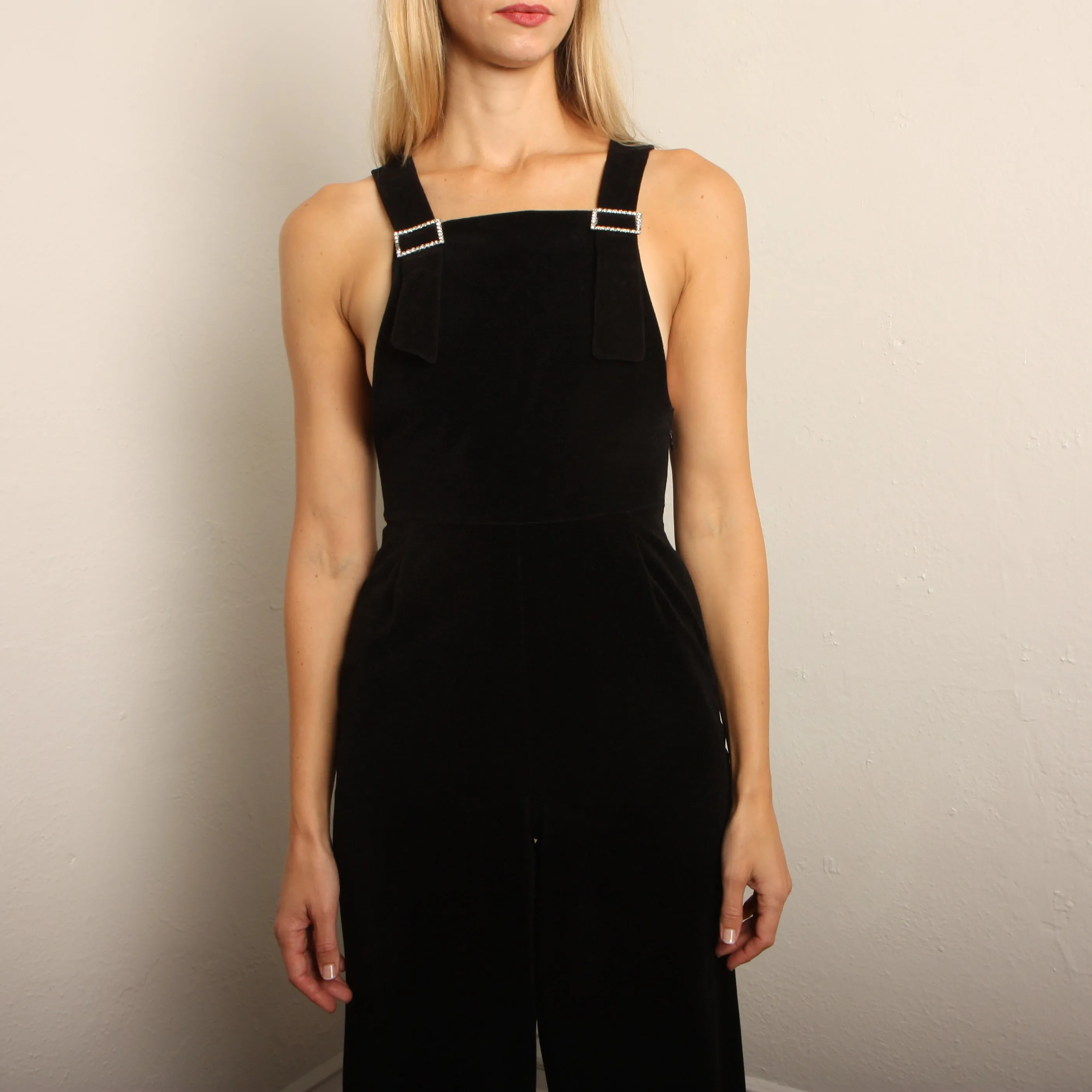 Vintage 70's Vanity Fair "Dance Team" Velour Overalls