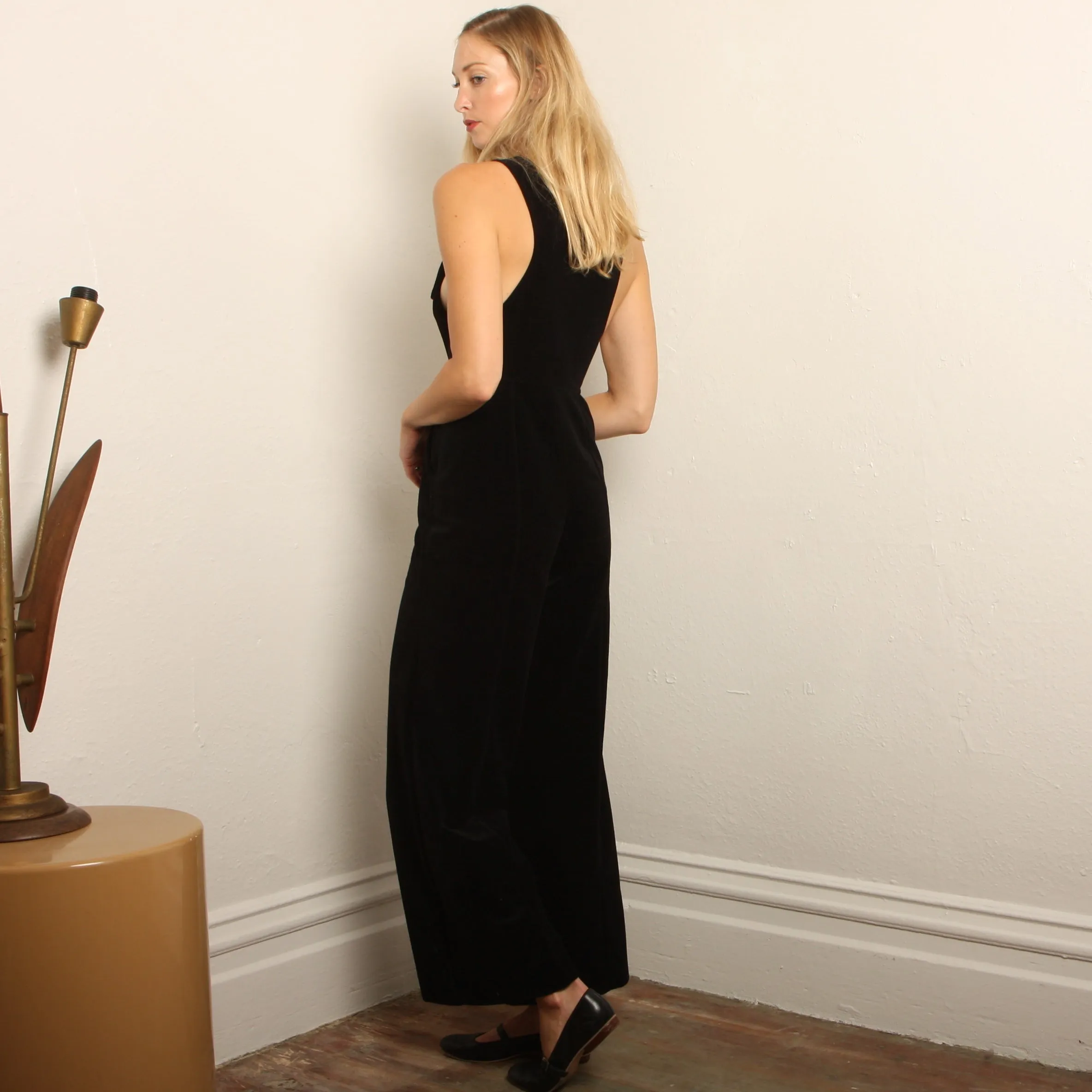Vintage 70's Vanity Fair "Dance Team" Velour Overalls