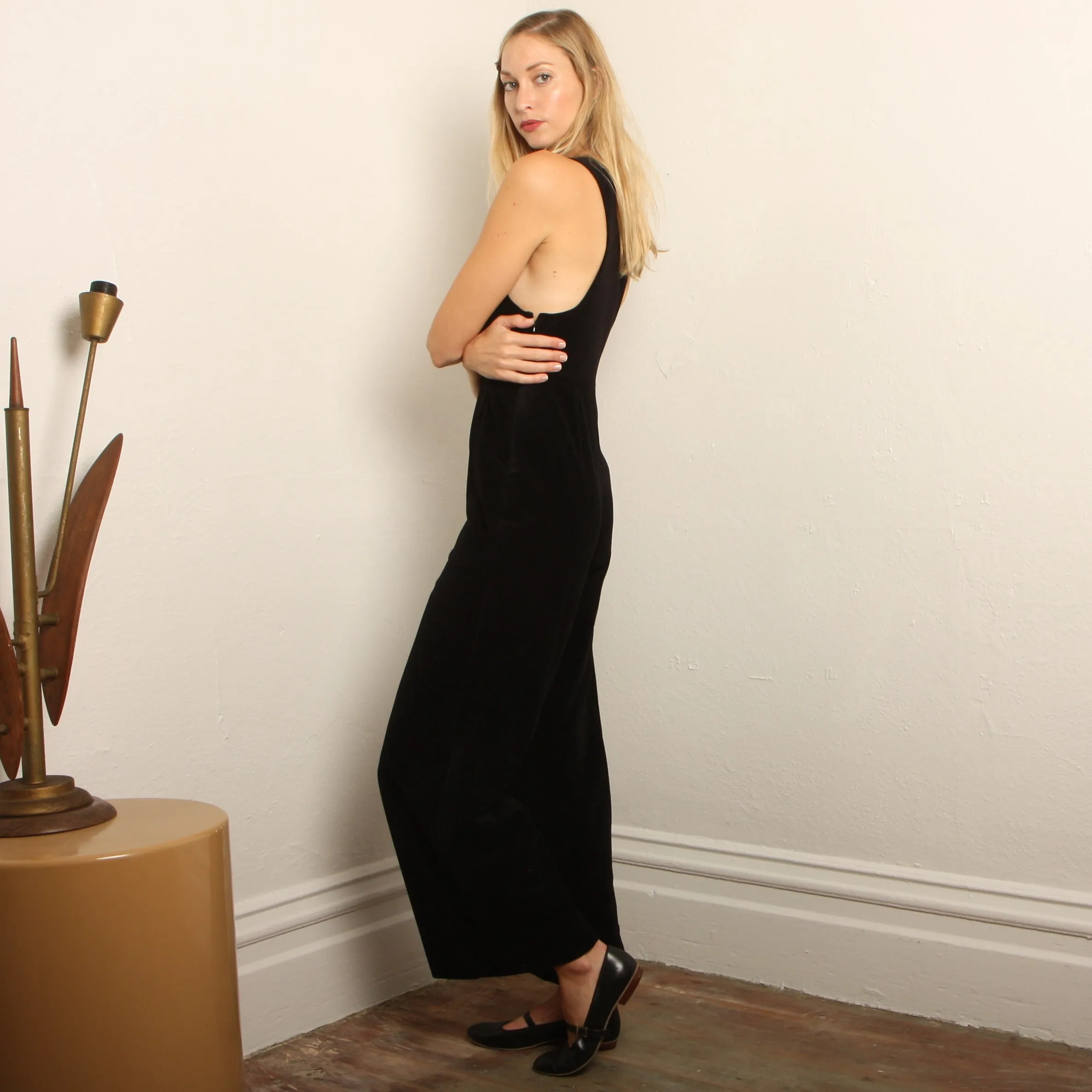 Vintage 70's Vanity Fair "Dance Team" Velour Overalls