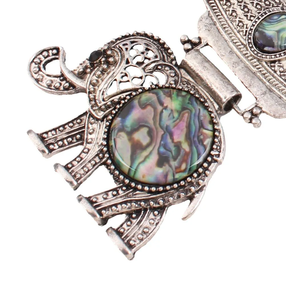 Vintage Jewelry Sets Statement  Resin Elephant Necklaces  Antique Silver Stud Earrings